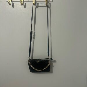 Victorias Secret black purse with gold chain LIKE NEW